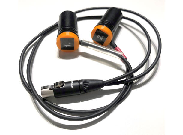 Wisycom CAM50-LP XLR kabel TA5 til 2x XLR M LowProfile 