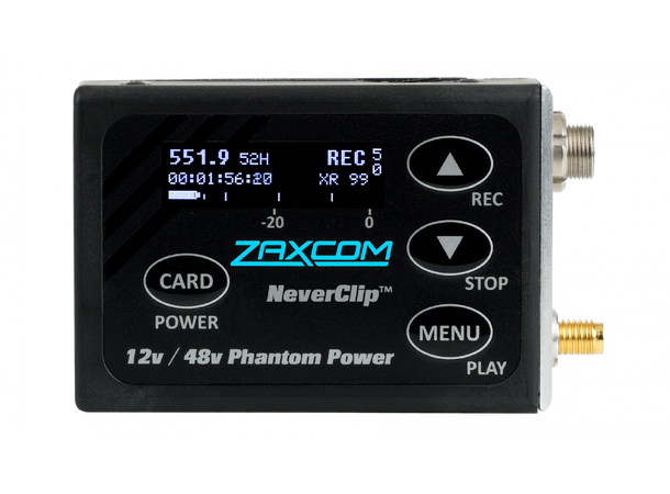 Zaxcom ZMT-4 Ultra small transmitter for microphones at 12, 24, 36, 48V