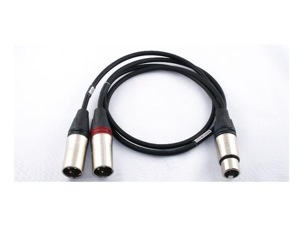 Audioroot XLR5F to (2) XLR3M 60cm length