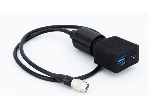 Audioroote eUSB-C-HRS4 10-24V Hirose to USB type C converter 