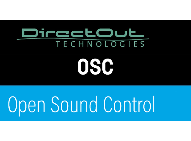Direct Out PRODIGY Lisens OSC Native støtte for Open Sound Control