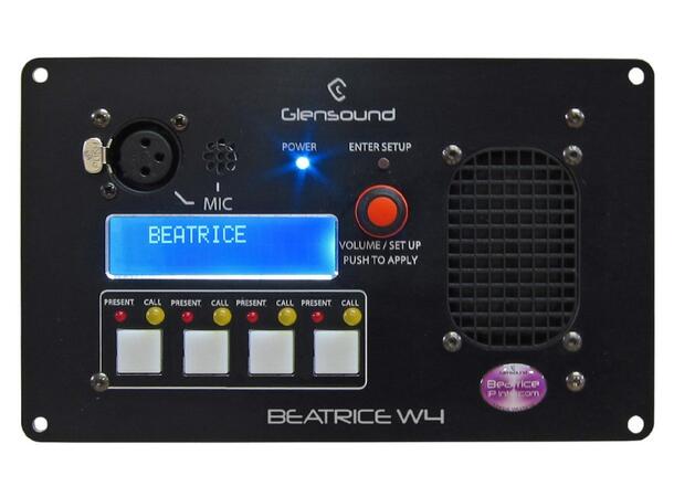Glensound Beatrice W 4 Intercom 4 Channel Flush Mounting For Wall/Desk 