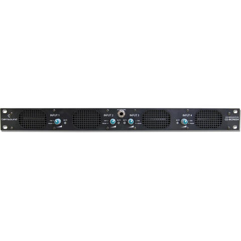 Glensound GS-MON004 4ch h&#248;yttaler Fire kanalers 1u 19&quot; ackh&#248;yttaler