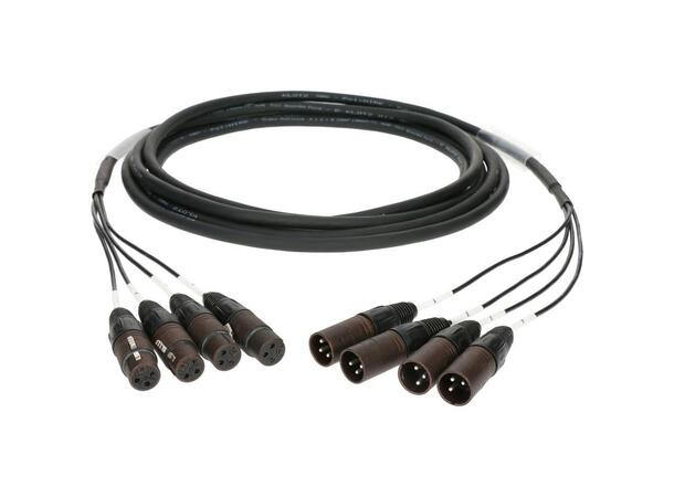 Klotz S04FM 4 channel loom analog: 4xXLR Klotz 4 ch analog Multilink 4xXLRF/4xXLR 