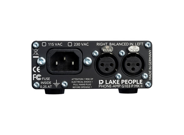 Lake People G103 P MKII hodetelefon amp. XLR-Stereo headphone amplifier 
