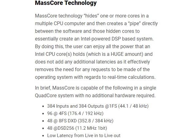 Masscore Multicore Extension incl Gigabit adapter & RTX License Dongle
