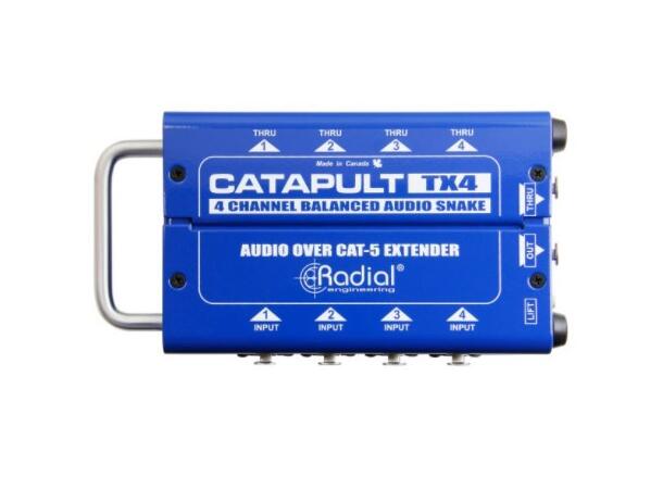 Radial Catapult TX4 4ch transmitter, with balanced i/o