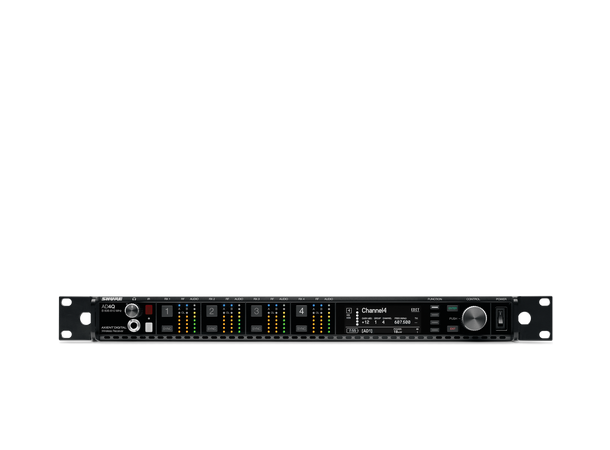 Shure AD4QE-A Quad Channel Receiver Axient. Redundant DC power (470-636 MHz)