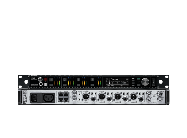 Shure AD4QE-A Quad Channel Receiver Axient. Redundant DC power (470-636 MHz) 
