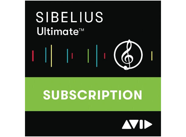 Sibelius ULTIMATE 1-års Leie NY Ultimate 1-års leie 