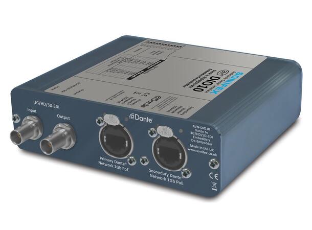 Sonifex AVN-DIO10  Dante, 16 kanaler Embedder/De-Embedder 