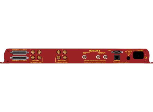 Sonifex RB-VHEMA8 Video Embedder 8 channel analogue embedder 