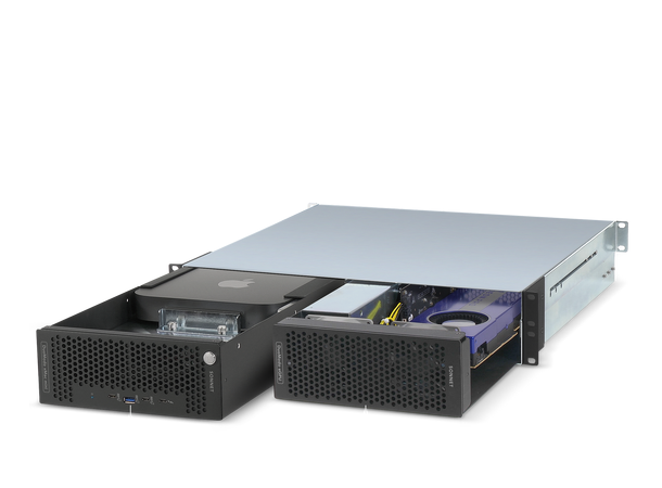 Sonnet DuoModo Dual-Module Rack kabinett Thunderbolt 3 og HDX kompatibelt, 19" 