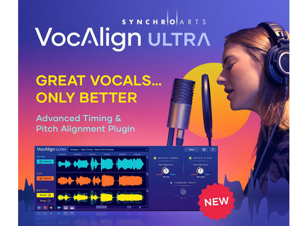Synchro Arts VocAlign Ultra Advanced timing og pitch 