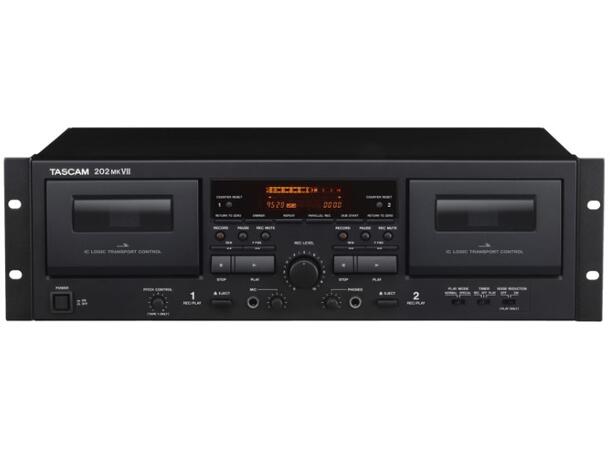TASCAM 202MK7 Dual cassette deck with USB output
