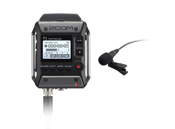 Zoom F1-LP Field Recorder Lavalier Mic Pack 