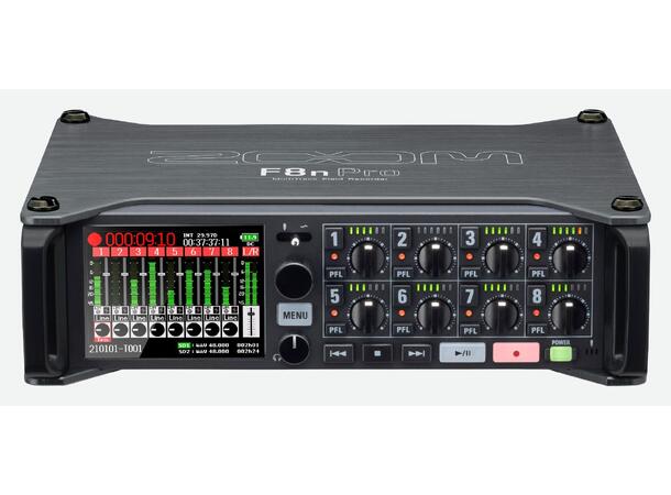 Zoom F8n PRO MultiTrack Field Recorder 32-BIT FLOAT RECORDING 