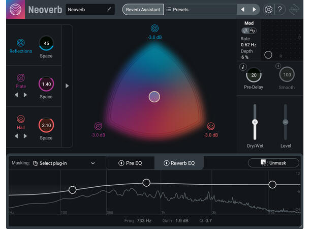 iZotope Neoverb Reverb with AI and machine learning 