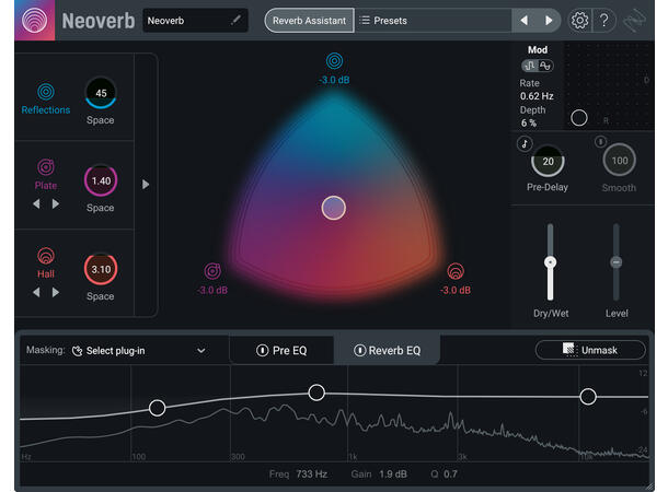 iZotope Neoverb Reverb with AI and machine learning