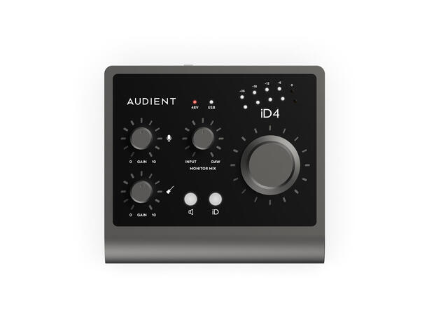 Audient iD 4 mk2 2i/2o Audio Interface 1 xKlasse A mikrofonforsterker + Linje