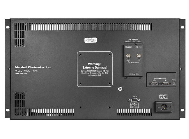 Marshall V-LCD171MD-3G 17" Monitor 17.3" Full Resolution 1920 x 1080, rack