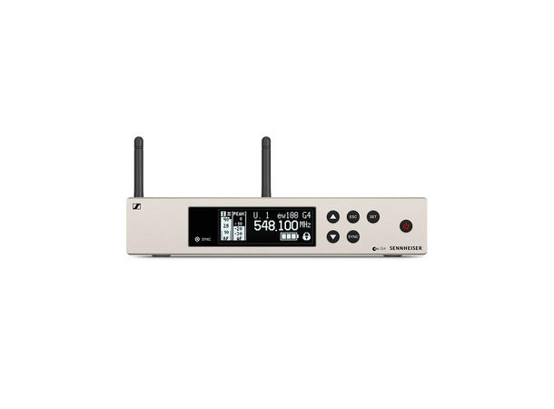 Sennheiser EM 100 G4-A (516 - 558 MHz) True diversity halv 19"  mottaker 