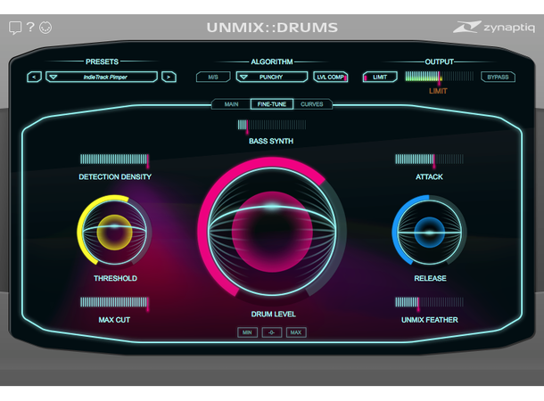 Zynaptiq UNMIX::DRUMS Verktøy for trommemiks 