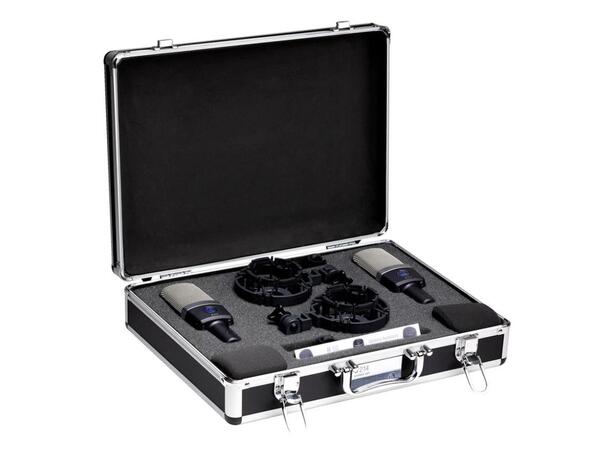 AKG C214 S kondensatormikrofon stereopar stormembran, kardioide, elastisk oppheng 