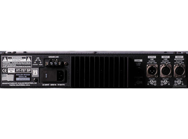 AVALON VT-737SP Channel Strip Class A Mono Tube 