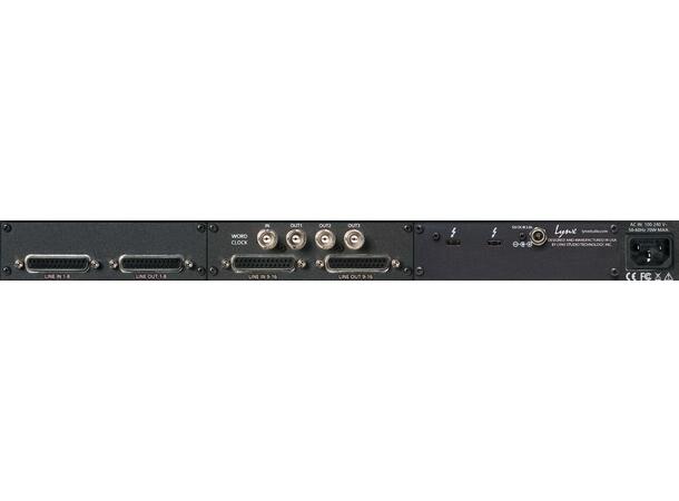 Lynx Aurora(n) 16 TB3 ThunderBolt 16-channel 24-bit/192 kHz AnalogI/O 
