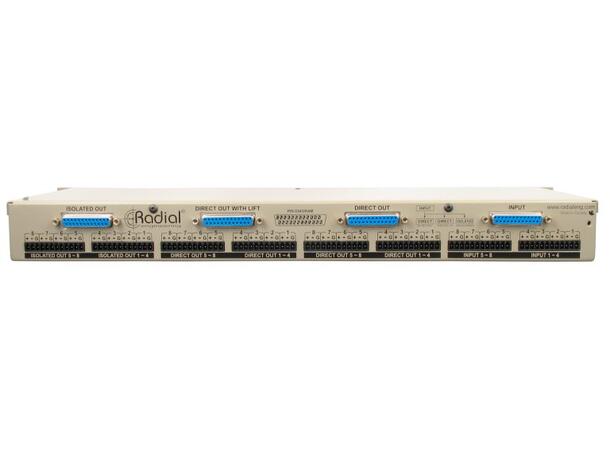 Radial OX8-R Mic-Level Passive Splitte Rackmount 