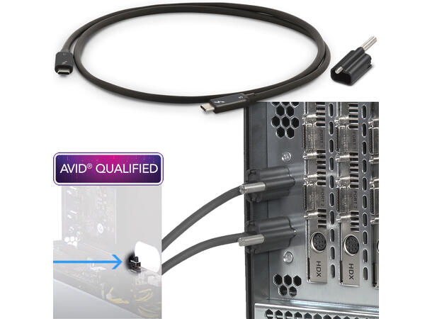Sonnet Echo 3 Rackmount TB3 Chassis Thunderbolt 3 og HDX kompatibelt 