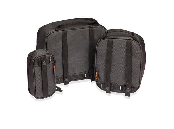 Stingray by K-Tek Gizmo-X Bag Set of 3 (L,M,S), Orange interior 