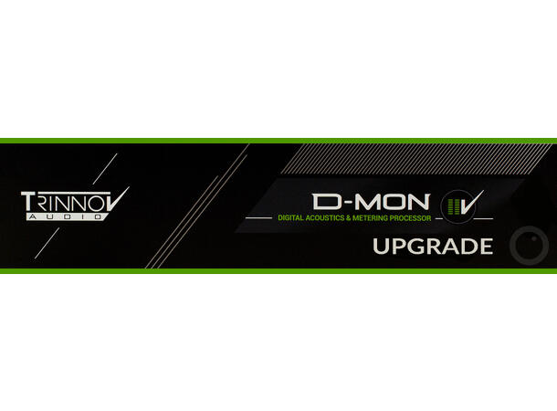 Trinnov D-MON 2 kanals lisens SW upgrade Utvider en nye D-MON med 2 kanaler