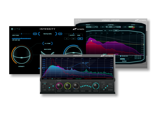 Zynaptiq MASTER bundle Intensity, Unfilter, UNMIX::DRUMS bundle 