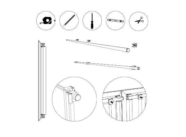 Artnovion FixArt Tube Double Plastic M6 1170 mm | 8 un | FixArt Tube 2.0 
