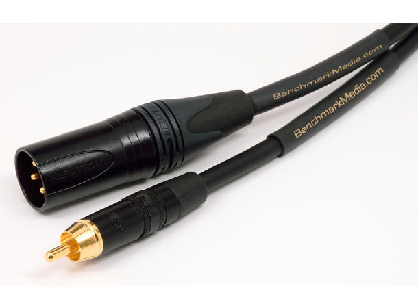 Benchmark (canare) XLR-RCA 6 ft cable XLRm/RCAm (Pin 3 to RCA Shield)