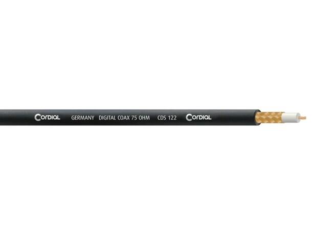 Cordial m CDS 122 BLACK Coax Wordclock kabel - Studio og AV prosjekt 