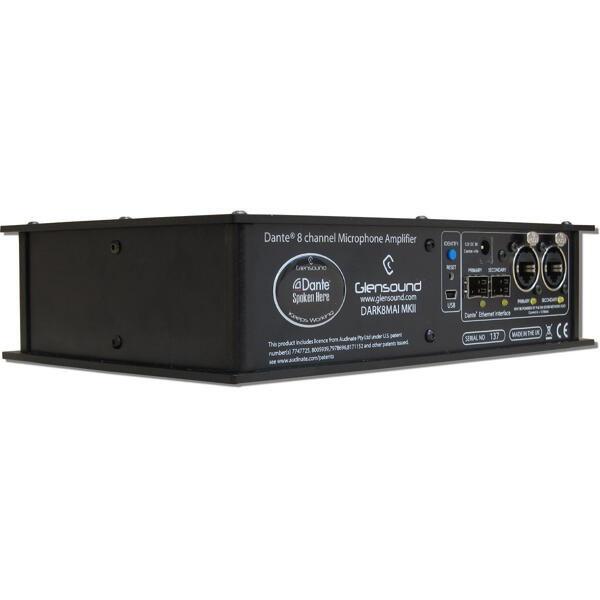 Glensound DARK8MAI MKIIDANTE Mic Amp 8 kanals mikrofonforsterker, remote