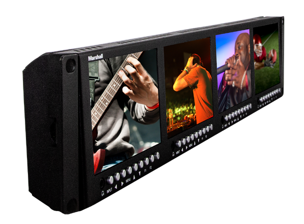 Marshall ML-454 Quad Monitor Quad 4.5" Rackmountable Monito 