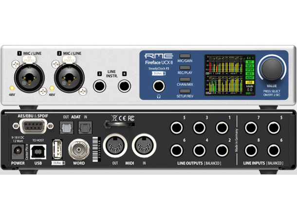 RME Fireface UCX II Lydkort 24-Bit/192kHz, 20 IO, USB 2/3