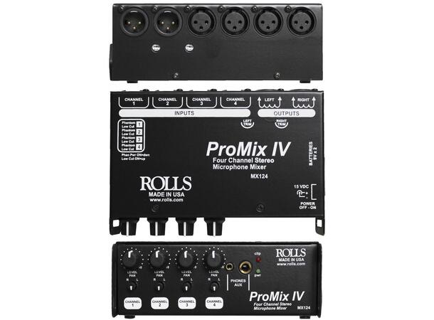 Rolls MX 124 ProMix IV portabel 4 kanals mikser 