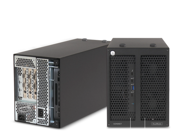 Sonnet DuoModo Dual-Module kabinett Thunderbolt 3 og HDX kompatibelt desktop 
