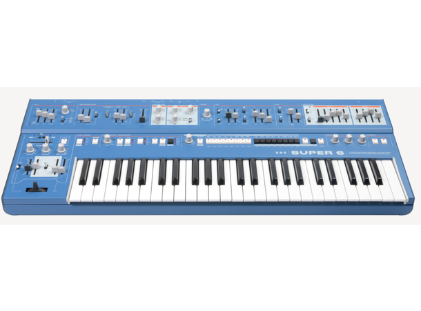 UDO Audio Super 6 Keyboard blue 12-Voice Hybrid Synthesizer