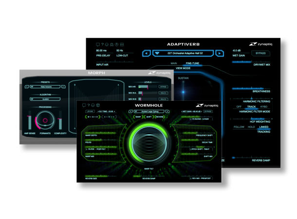 Zynaptiq DESIGN bundle Adaptiveverb, Morph2, Wormhole Bundle 