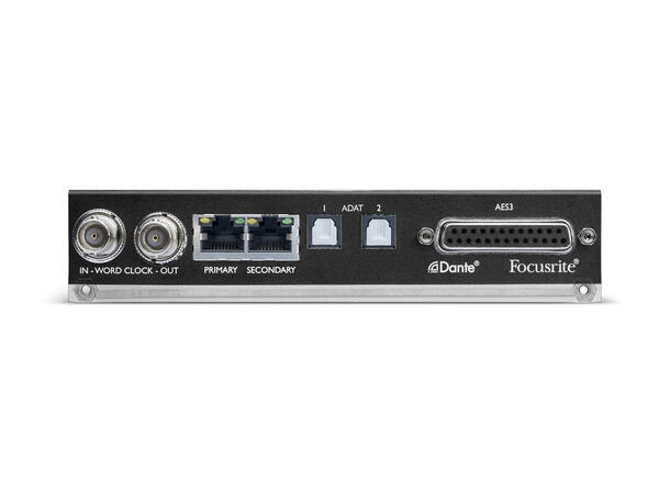 Focusrite ADN8, AD-opsjon for ISA828/428 MkII: 8 kanaler Dante, AES, ADAT og WC 