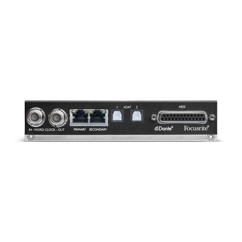 Focusrite ADN8, AD-opsjon for ISA828/428 MkII: 8 kanaler Dante, AES, ADAT og WC