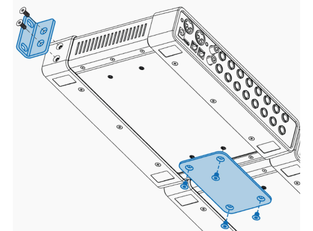 Motu Half-Rack Coupler Kit 3001 for å montere 1 stk Ultralit MK5 i rack 