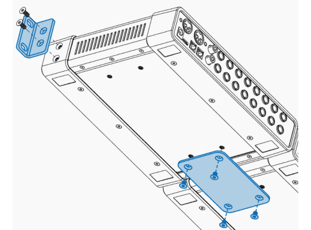 Motu Half-Rack Coupler Kit 3001 for å montere 1 stk Ultralit MK5 i rack