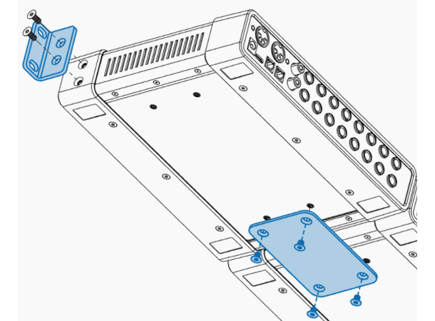 Motu Half-Rack Coupler Kit 3001 for å montere 2 stk enheter i rack 